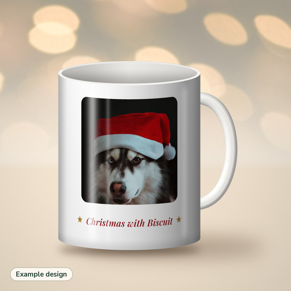 Christmas Dog Photo Mug